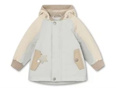 Mini A Ture blue metal color block overgangsjakke Wally bomuldsfor